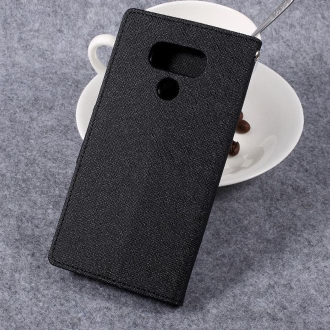 Goospery - LG G6 Hülle - Handy Bookcover - Fancy Diary Series - schwarz