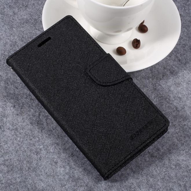 Goospery - LG G6 Hülle - Handy Bookcover - Fancy Diary Series - schwarz