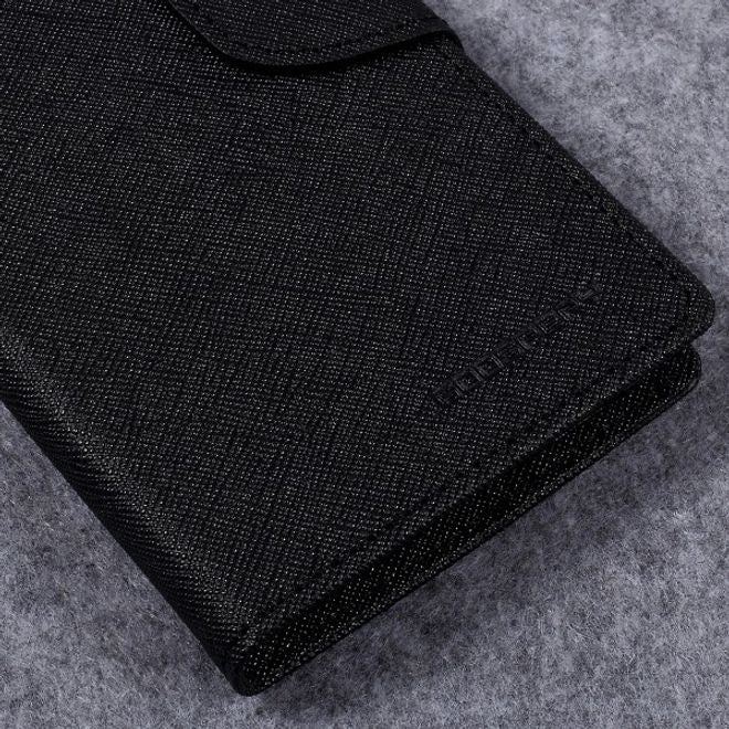 Goospery - LG G6 Hülle - Handy Bookcover - Fancy Diary Series - schwarz