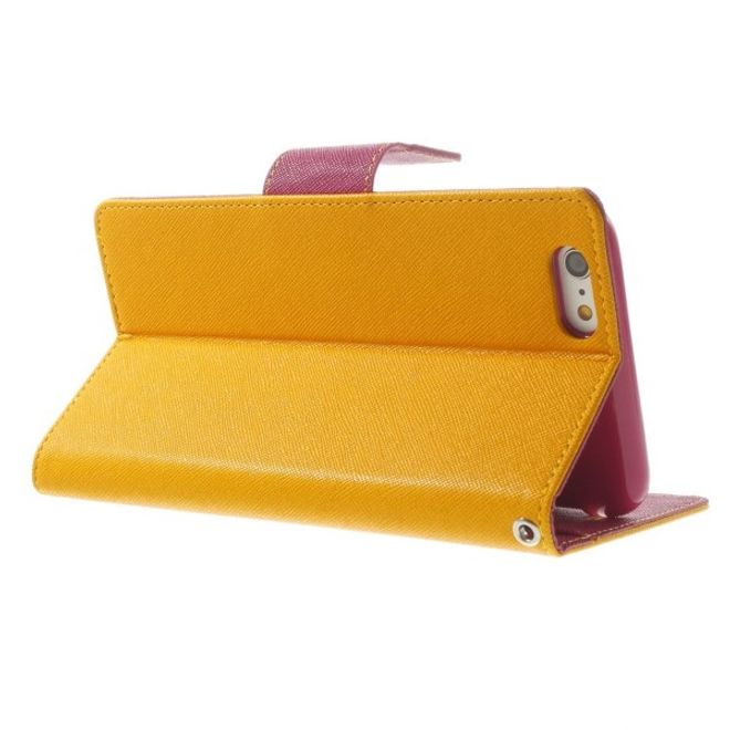 Goospery - Motorola Moto G5 Hülle - Handy Bookcover - Fancy Diary Series - gelb/pink