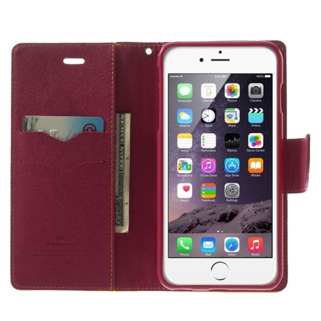 Goospery - Motorola Moto G5 Hülle - Handy Bookcover - Fancy Diary Series - gelb/pink