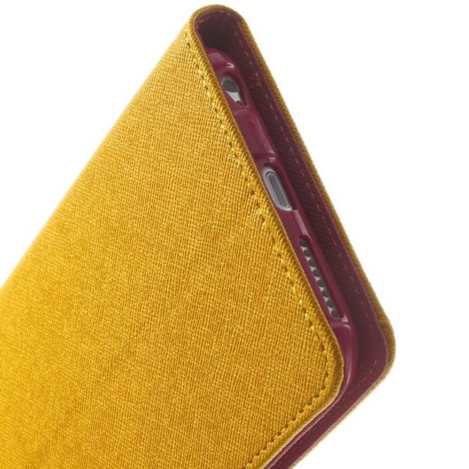 Goospery - Motorola Moto G5 Hülle - Handy Bookcover - Fancy Diary Series - gelb/pink