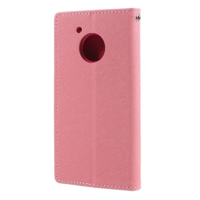 Goospery - Motorola Moto G5 Hülle - Handy Bookcover - Fancy Diary Series - rosa/pink