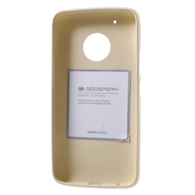 Goospery - Handy Case für Motorola Moto G5 - TPU Softcase - Pearl Jelly Series - gold