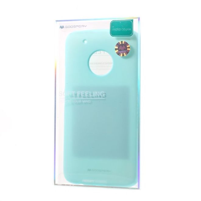 Goospery - Handy Case für Motorola Moto G5 - TPU Softcase - Pearl Jelly Series - mint