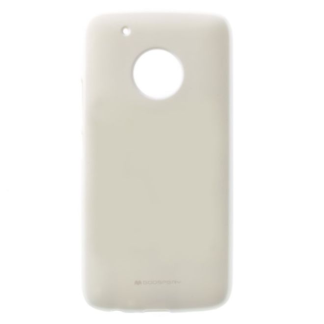 Goospery - Handy Case für Motorola Moto G5 - TPU Softcase - Pearl Jelly Series - weiss