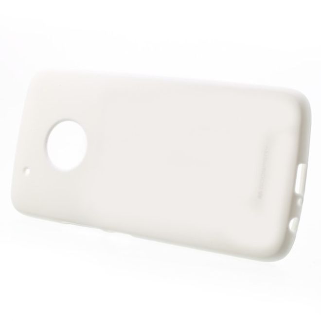 Goospery - Handy Case für Motorola Moto G5 - TPU Softcase - Pearl Jelly Series - weiss