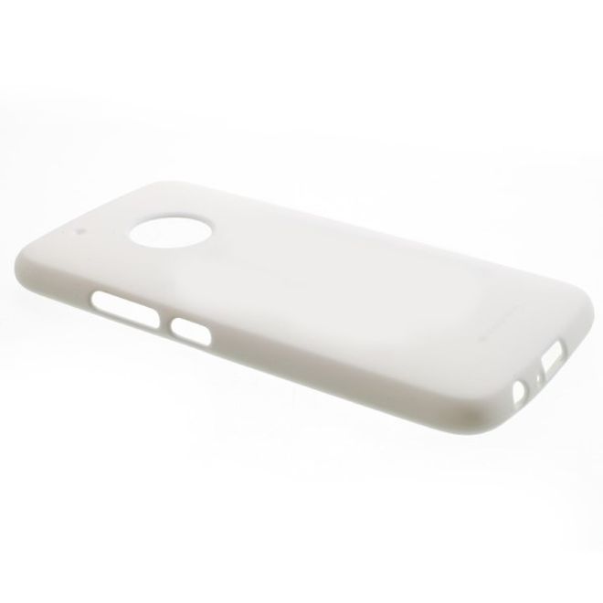 Goospery - Handy Case für Motorola Moto G5 - TPU Softcase - Pearl Jelly Series - weiss