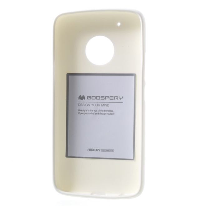 Goospery - Handy Case für Motorola Moto G5 - TPU Softcase - Pearl Jelly Series - weiss