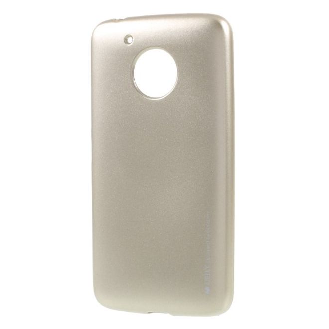 Goospery - Handy Hülle für Motorola Moto G5 - TPU Soft Case - i Jelly Metal Series - gold