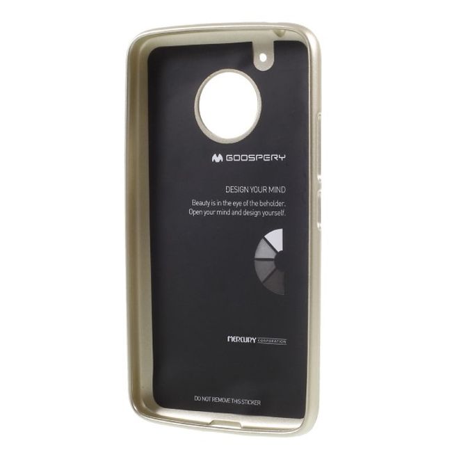 Goospery - Handy Hülle für Motorola Moto G5 - TPU Soft Case - i Jelly Metal Series - gold