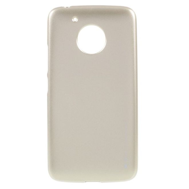 Goospery - Handy Hülle für Motorola Moto G5 - TPU Soft Case - i Jelly Metal Series - gold