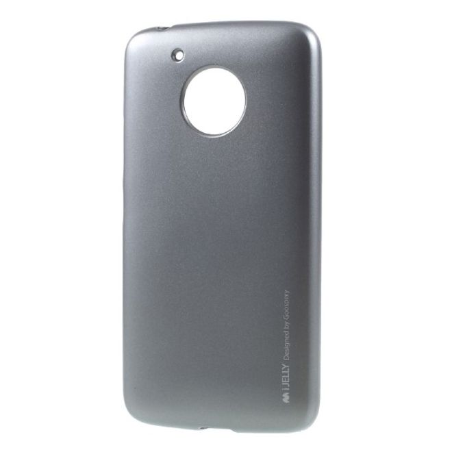 Goospery - Handy Hülle für Motorola Moto G5 - TPU Soft Case - i Jelly Metal Series - grau
