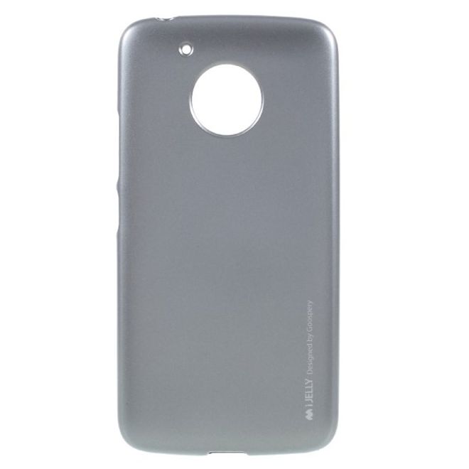 Goospery - Handy Hülle für Motorola Moto G5 - TPU Soft Case - i Jelly Metal Series - grau