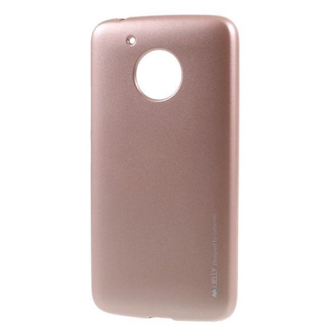 Goospery - Handy Hülle für Motorola Moto G5 - TPU Soft Case - i Jelly Metal Series - rosegold