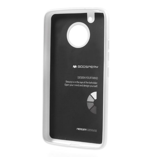 Goospery - Handy Hülle für Motorola Moto G5 - TPU Soft Case - i Jelly Metal Series - silber
