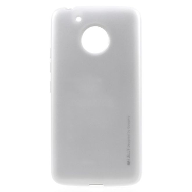 Goospery - Handy Hülle für Motorola Moto G5 - TPU Soft Case - i Jelly Metal Series - silber