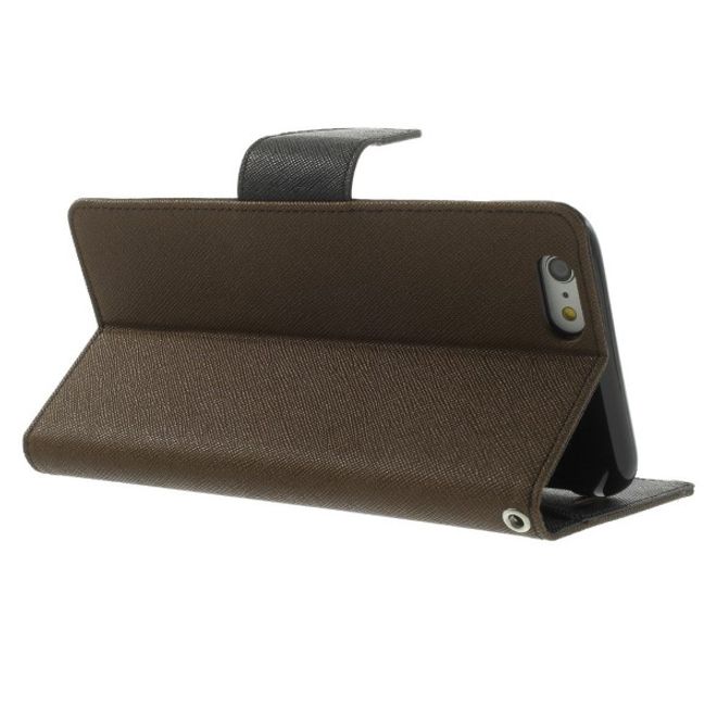 Goospery - Motorola Moto G5 Plus Hülle - Handy Bookcover - Fancy Diary Series - braun/schwarz