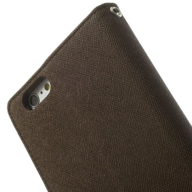 Goospery - Motorola Moto G5 Plus Hülle - Handy Bookcover - Fancy Diary Series - braun/schwarz