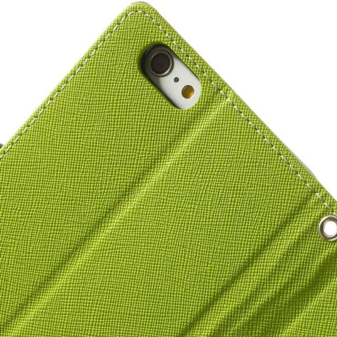 Goospery - Motorola Moto G5 Plus Hülle - Handy Bookcover - Fancy Diary Series - lime/navy