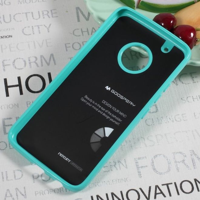 Goospery - Handy Case für Motorola Moto G5 Plus - TPU Softcase - Pearl Jelly Series - mint