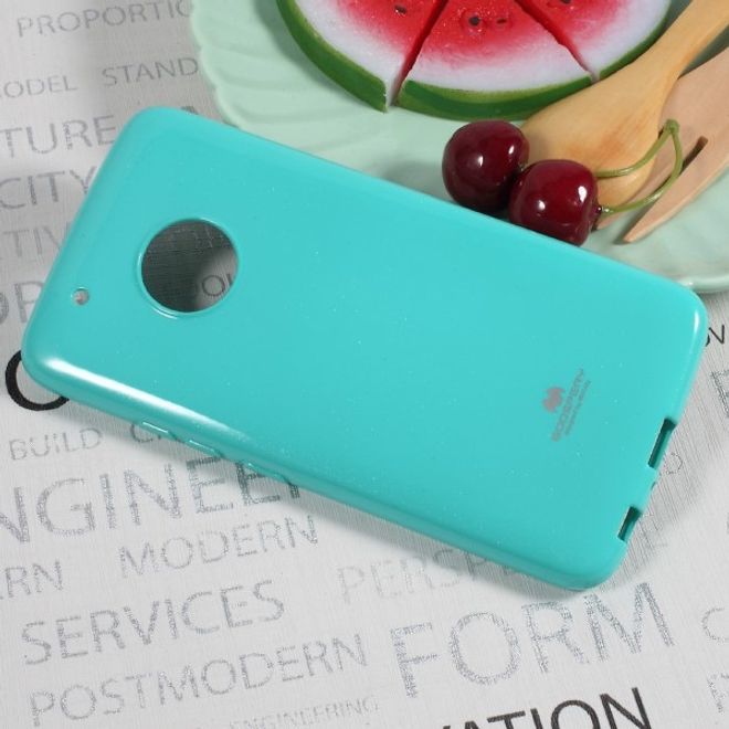 Goospery - Handy Case für Motorola Moto G5 Plus - TPU Softcase - Pearl Jelly Series - mint