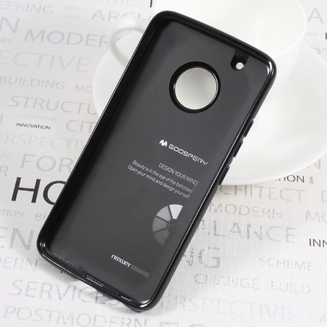 Goospery - Handy Case für Motorola Moto G5 Plus - TPU Softcase - Pearl Jelly Series - schwarz