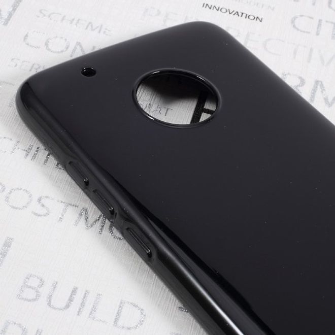 Goospery - Handy Case für Motorola Moto G5 Plus - TPU Softcase - Pearl Jelly Series - schwarz
