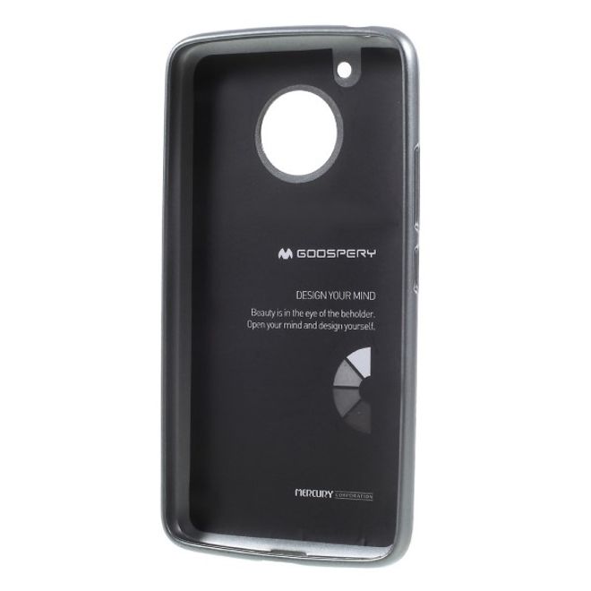 Goospery - Handy Hülle für Motorola Moto G5 Plus - TPU Soft Case - i Jelly Metal Series - grau