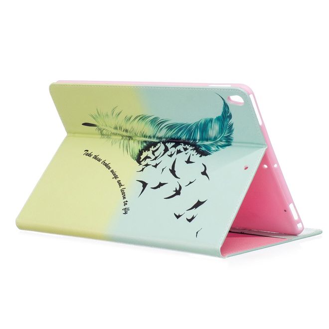 iPad Pro 10.5 Tablet Case - Leather Case - Feathers and Birds