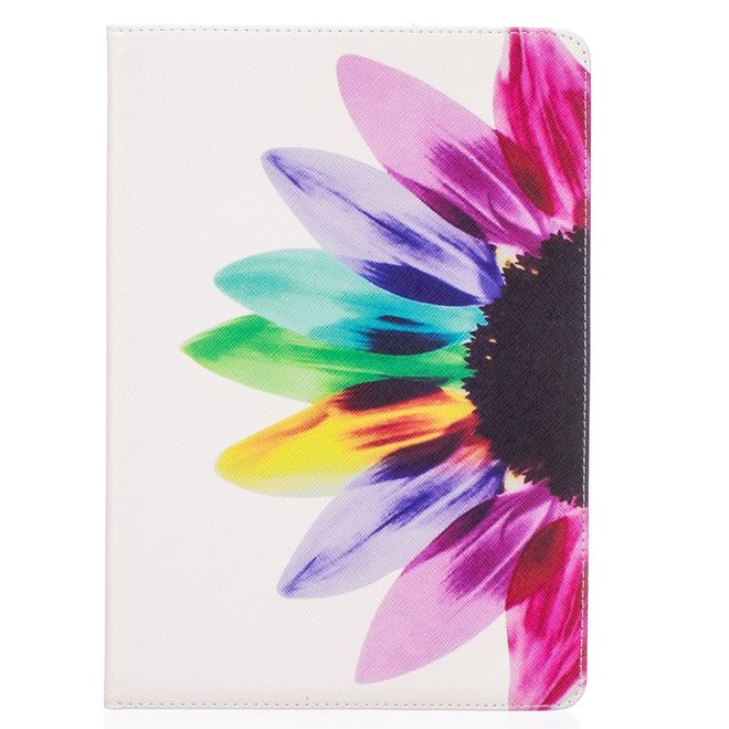 iPad Pro 10.5 Tablet Hülle - Case aus Leder - farbige Blumenblätter