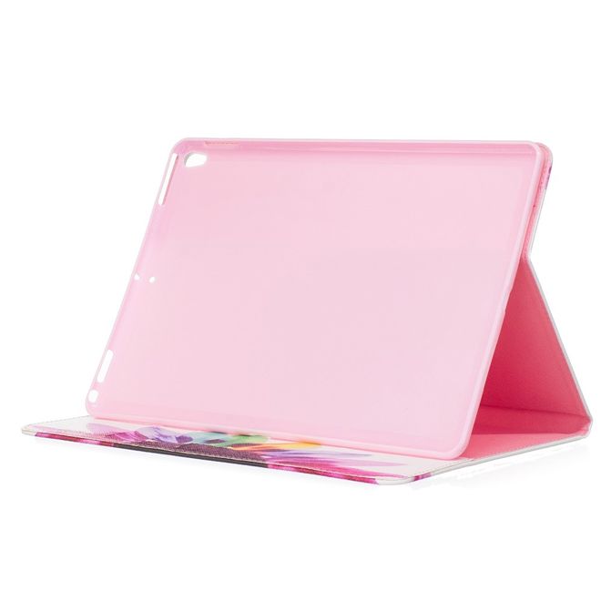 iPad Pro 10.5 Tablet Hülle - Case aus Leder - farbige Blumenblätter