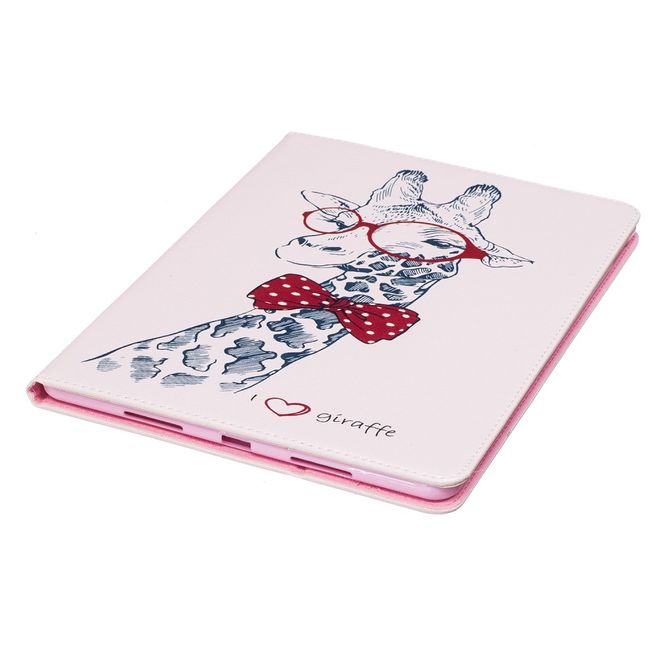 iPad Pro 10.5 Tablet Case - Leather Case - Giraffe with Glasses and Bow Tie