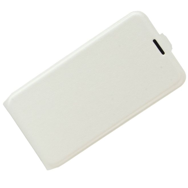 Samsung Galaxy J7 (2017) Hülle - Crazy Horse Leder Case - vertikal - weiss