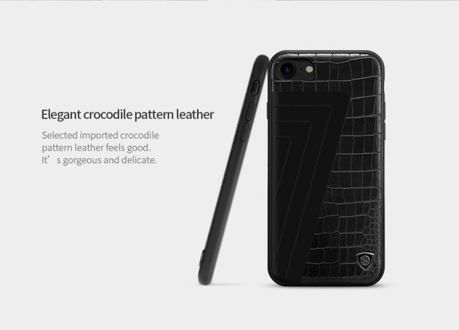 Nillkin - Handyhülle für iPhone SE (2022) / SE (2020) / 8 / 7 - Case aus Leder/Plastik - Hybrid Series - braun