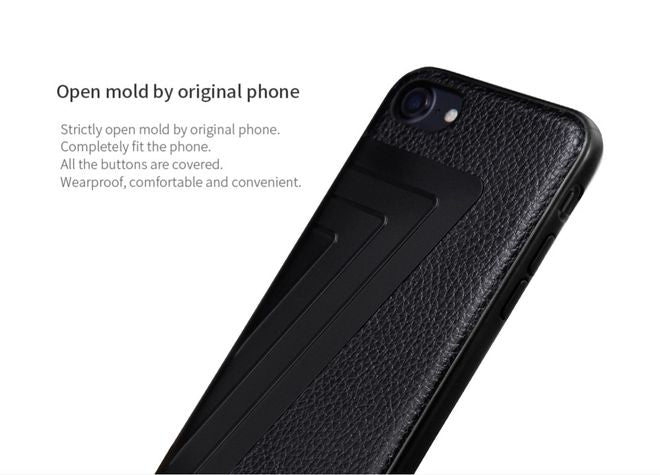 Nillkin - Handyhülle für iPhone SE (2022) / SE (2020) / 8 / 7 - Case aus Leder/Plastik - Hybrid Series - braun