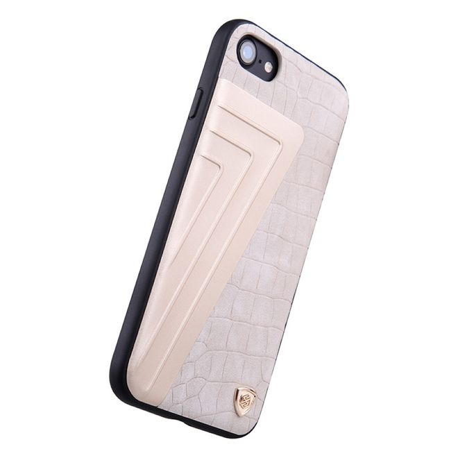 Nillkin - Handyhülle für iPhone SE (2022) / SE (2020) / 8 / 7 - Case aus Leder/Plastik - Hybrid Series - weiss