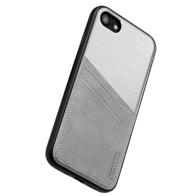 Nillkin - iPhone SE (2022) / SE (2020) / 8 / 7 Handyhülle - Case aus Plastik/Leder - Classy Series - silber