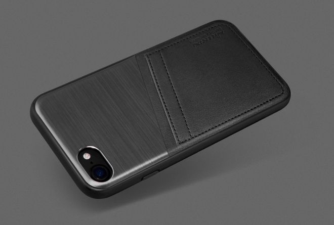 Nillkin - iPhone SE (2022) / SE (2020) / 8 / 7 Handyhülle - Case aus Plastik/Leder - Classy Series - silber