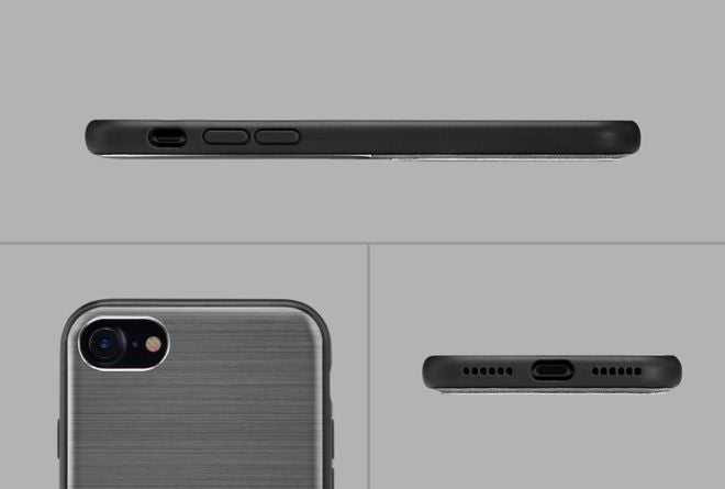 Nillkin - iPhone SE (2022) / SE (2020) / 8 / 7 Handyhülle - Case aus Plastik/Leder - Classy Series - silber