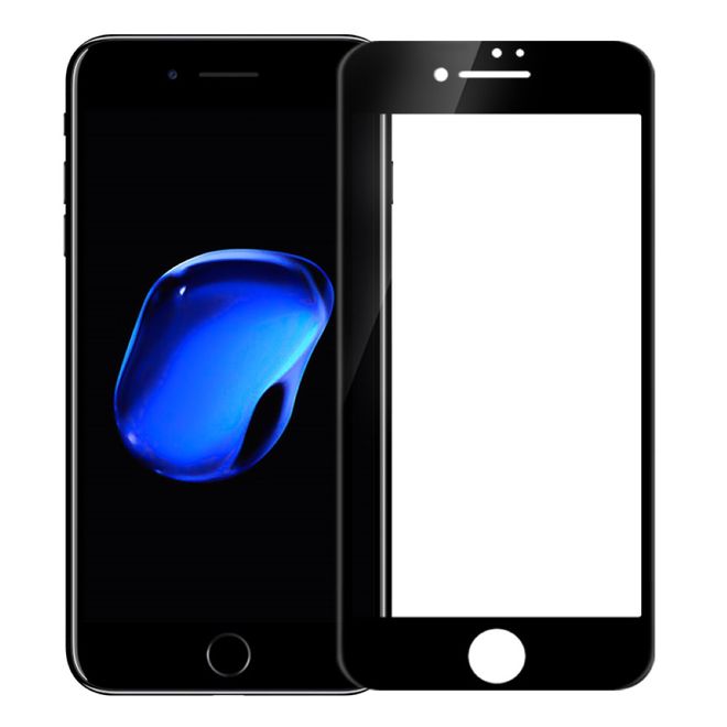 Nillkin - iPhone 8 Plus / 7 Plus Schutzglas - 3D CP+ Max Series - schwarz
