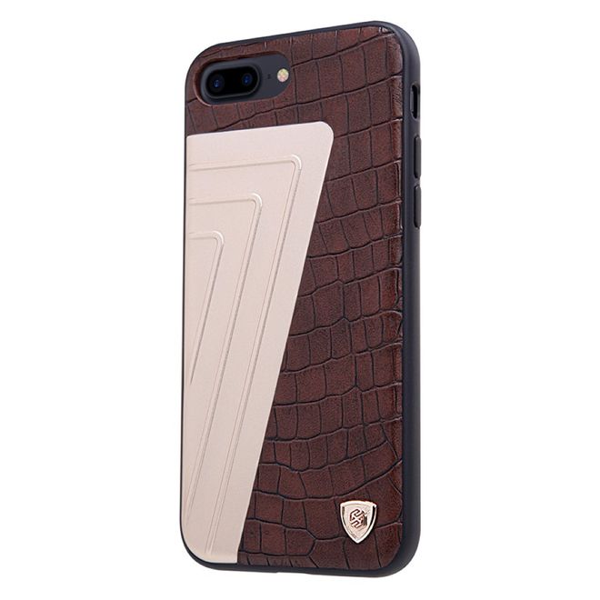 Nillkin - iPhone 8 Plus / 7 Plus Hülle - Case aus Leder/Plastik - Hybrid Series - braun