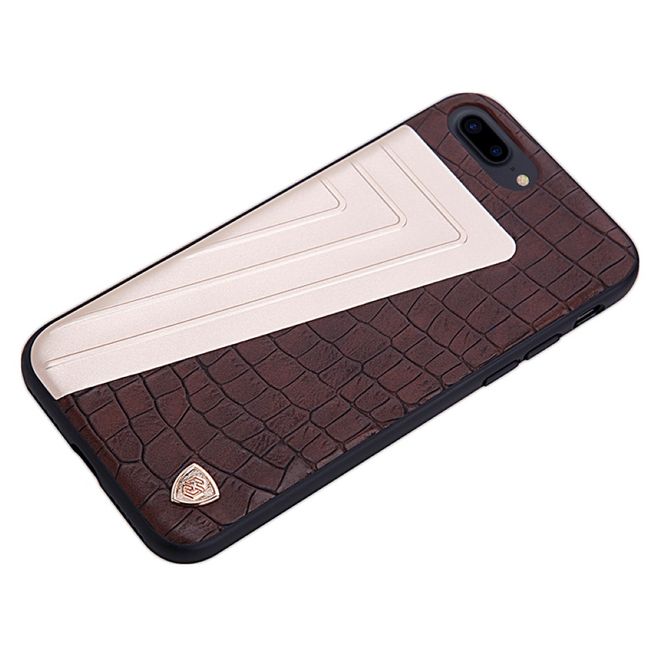 Nillkin - iPhone 8 Plus / 7 Plus Hülle - Case aus Leder/Plastik - Hybrid Series - braun