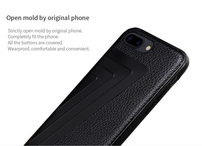 Nillkin - iPhone 8 Plus / 7 Plus Hülle - Case aus Leder/Plastik - Hybrid Series - braun