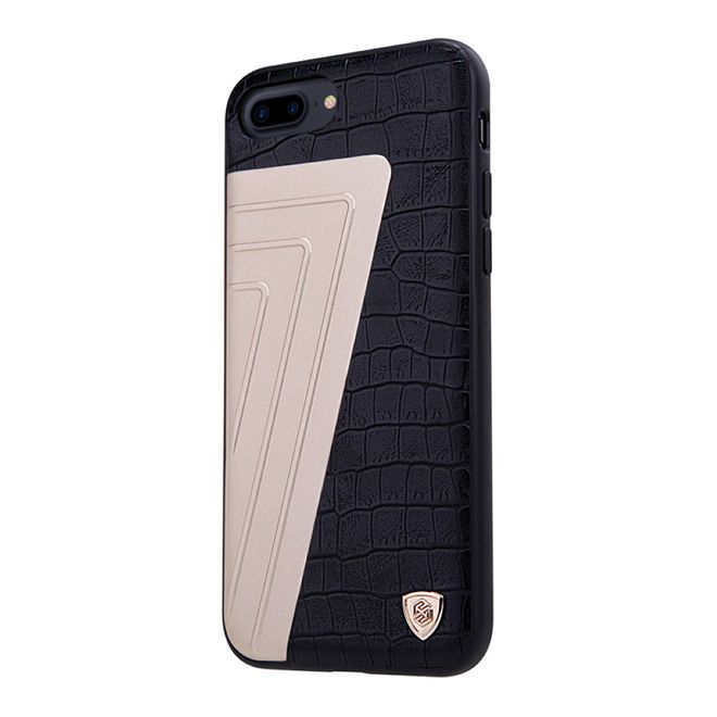 Nillkin - iPhone 8 Plus / 7 Plus Hülle - Case aus Leder/Plastik - Hybrid Series - schwarz