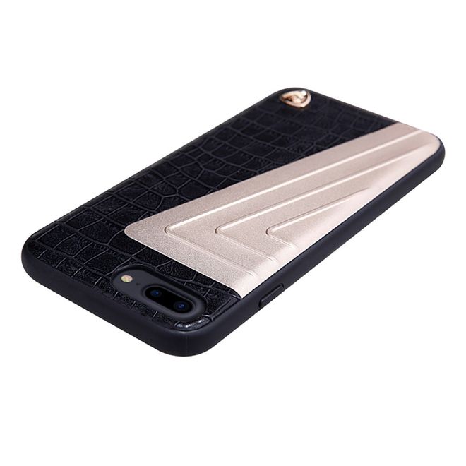 Nillkin - iPhone 8 Plus / 7 Plus Hülle - Case aus Leder/Plastik - Hybrid Series - schwarz