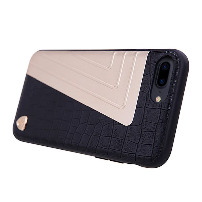 Nillkin - iPhone 8 Plus / 7 Plus Hülle - Case aus Leder/Plastik - Hybrid Series - schwarz