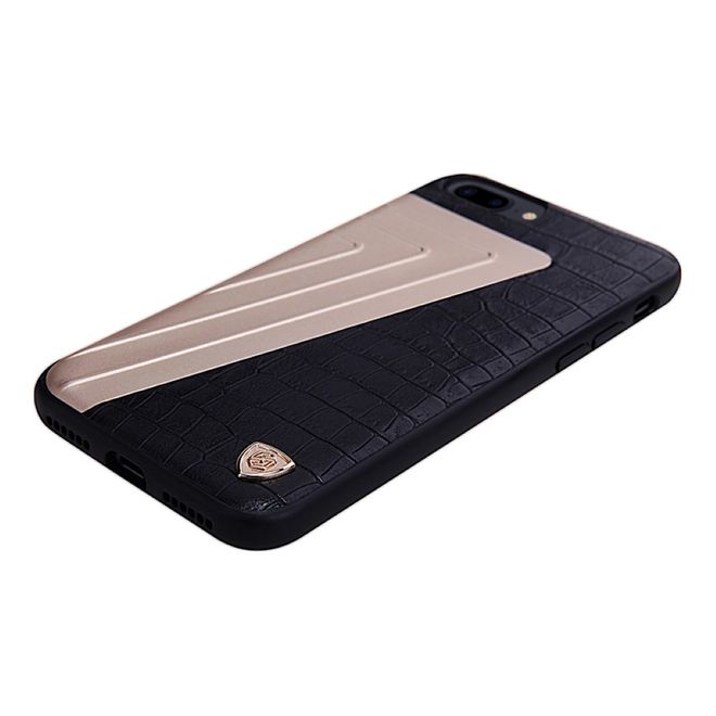 Nillkin - iPhone 8 Plus / 7 Plus Hülle - Case aus Leder/Plastik - Hybrid Series - schwarz