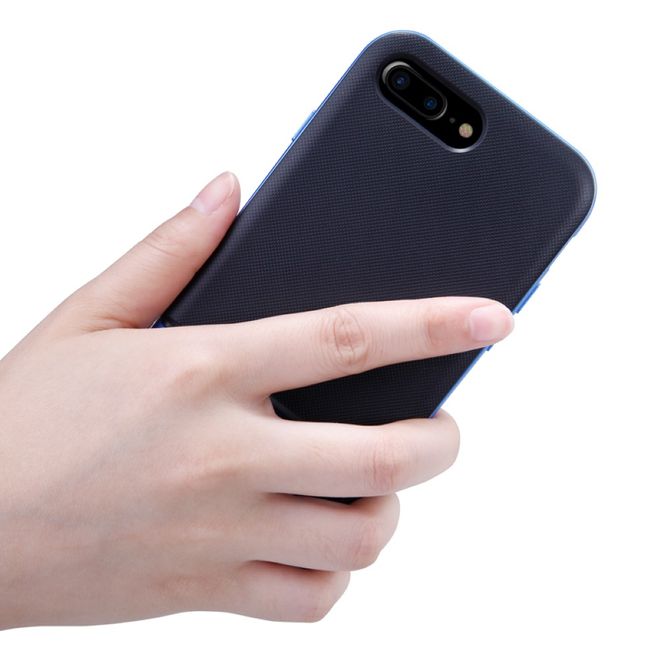 Nillkin - iPhone 8 Plus / 7 Plus Handyhülle - Robustes Case aus Plastik - mit Kickstand - Youth Series - blau
