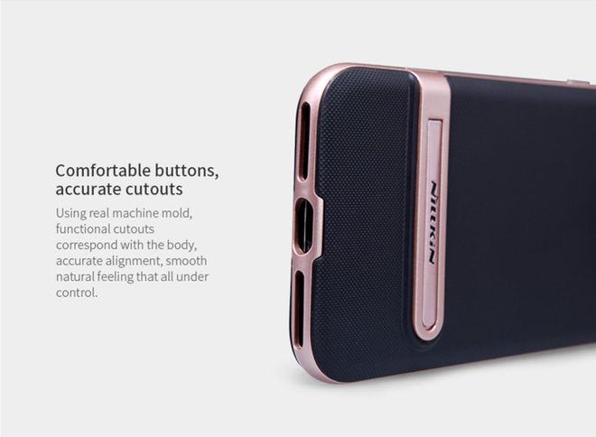Nillkin - iPhone 8 Plus / 7 Plus Handyhülle - Robustes Case aus Plastik - mit Kickstand - Youth Series - rosegold